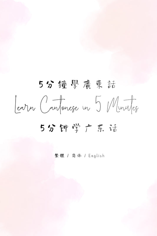 Learn Cantonese in 5 Minutes: Hong Kong Tea Restaurant IV - 5分鐘學廣東話：香港茶餐廳篇 IV